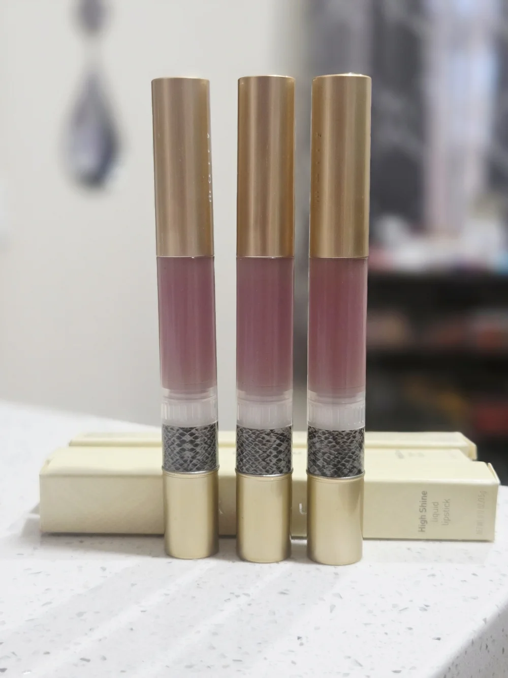 MALLY BEAUTY Set of 3 High Shine LIP GLOSS In Orchid W/boxes